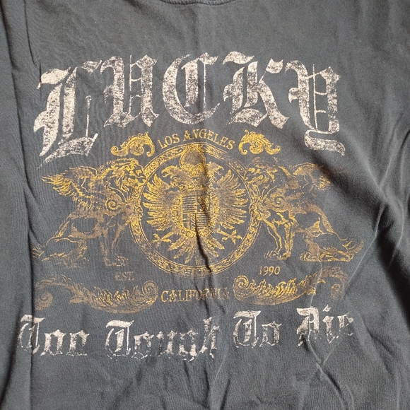 3 for $23 Tops!! Men's Lucky Brand Tee, Size Large - Picture 2 of 3